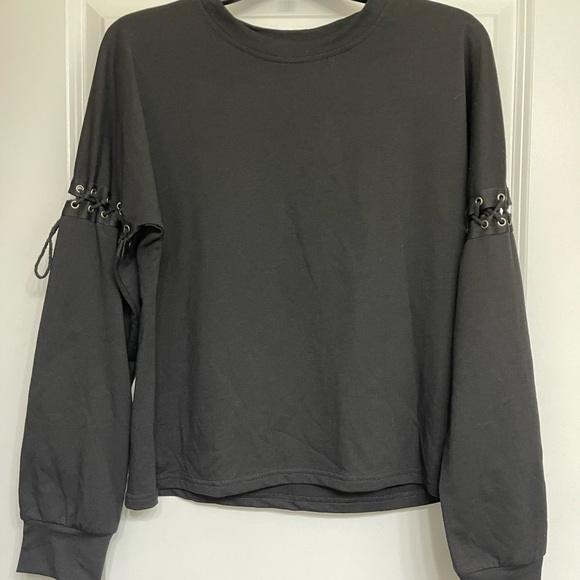 Lace up sweatshirt - Picture 1 of 2